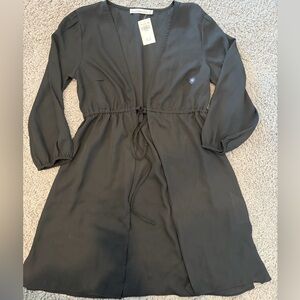 Black Tie Waist Cover Up